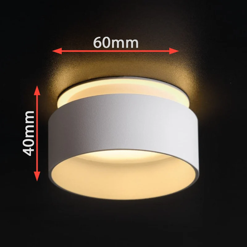 LED Einbaustrahler Extra Flach Oviedo | nur 40mm Einbautiefe | 7W | Rund | Weiß | IP20 | 230V