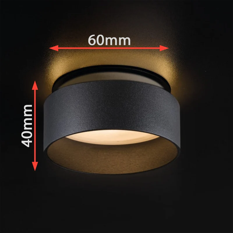 LED Einbaustrahler Oviedo aus Aluminium | Rund | Schwarz-Gold oder Weiß-Gold | IP20 | inkl. GU10 Fassung | 230V | extra-flach | dimmbar