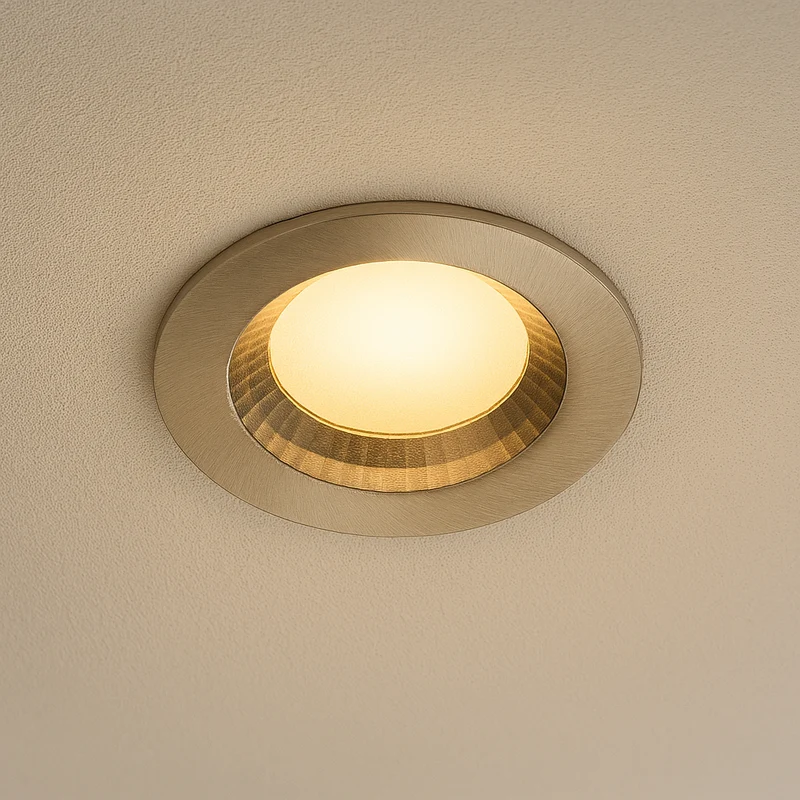 LED Einbauleuchte Premium 2800K 5W Matt-Chrom IP54 230V