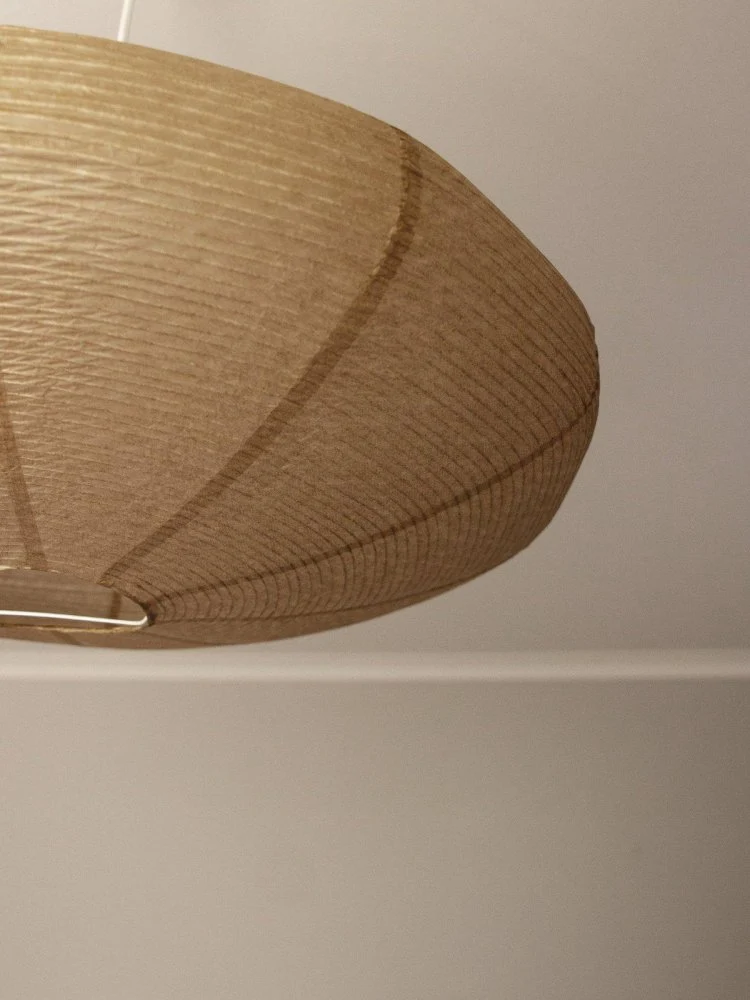 B-Ware PR Home Lampenschirm Leuchtenschirm Yuni Papier Reispapier beige 58 cm Schirm