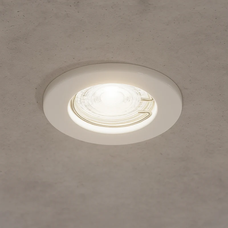 LED Einbaustrahler Decoro starr | Rund | Weiß | inkl. GU10 Fassung | 230V | energieeffizient | umweltfreundlich