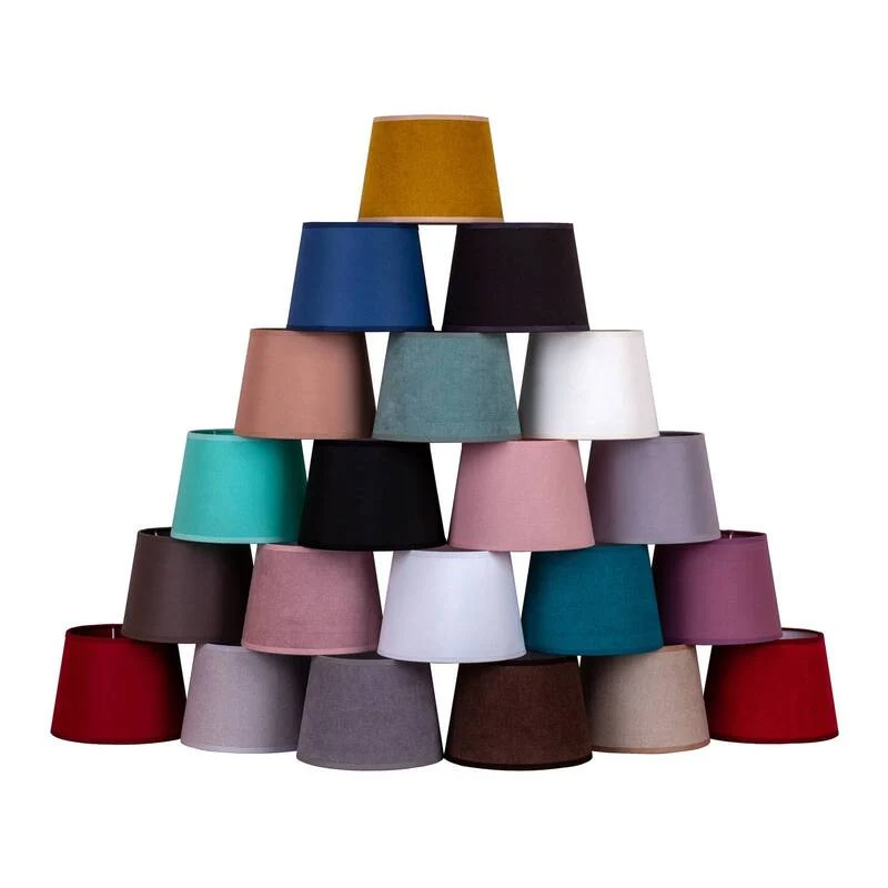6x B-Ware DUOLLA Lampenschirm Classic S gewebt rot Leuchte Lampe stilvoll Made in Europe