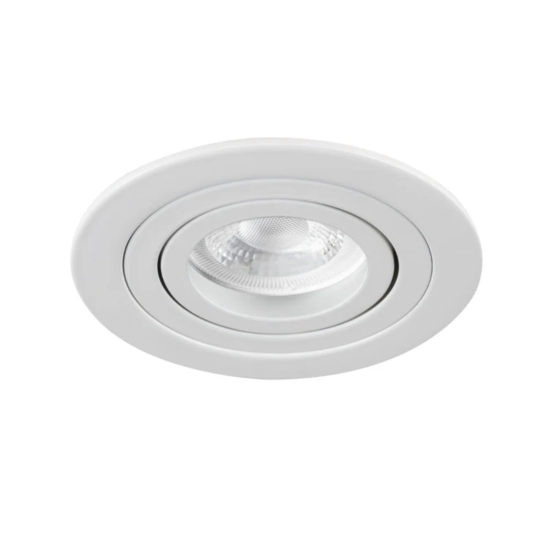 Deckenleuchte Weiß Matt IP20 GU5,3 GU10 12V 230V | extra-flach | dimmbar