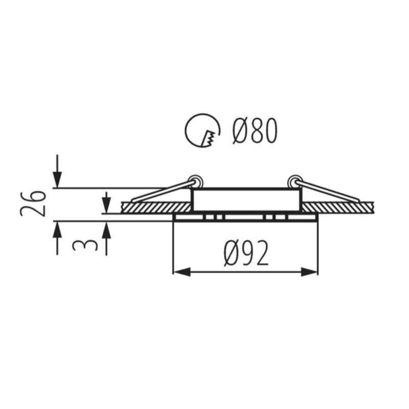 Deckenleuchte Weiß Matt IP20 GU5,3 GU10 12V 230V | extra-flach | dimmbar