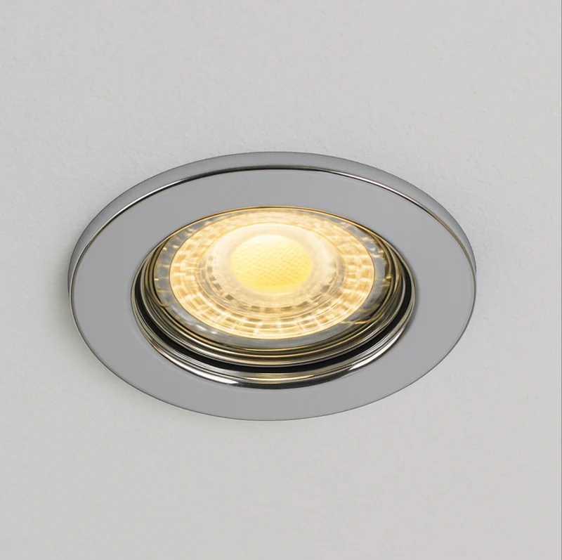 LED Einbaustrahler Decoro starr | Rund | Chrom | inkl. GU10 Fassung | 230V | energieeffizient | umweltfreundlich