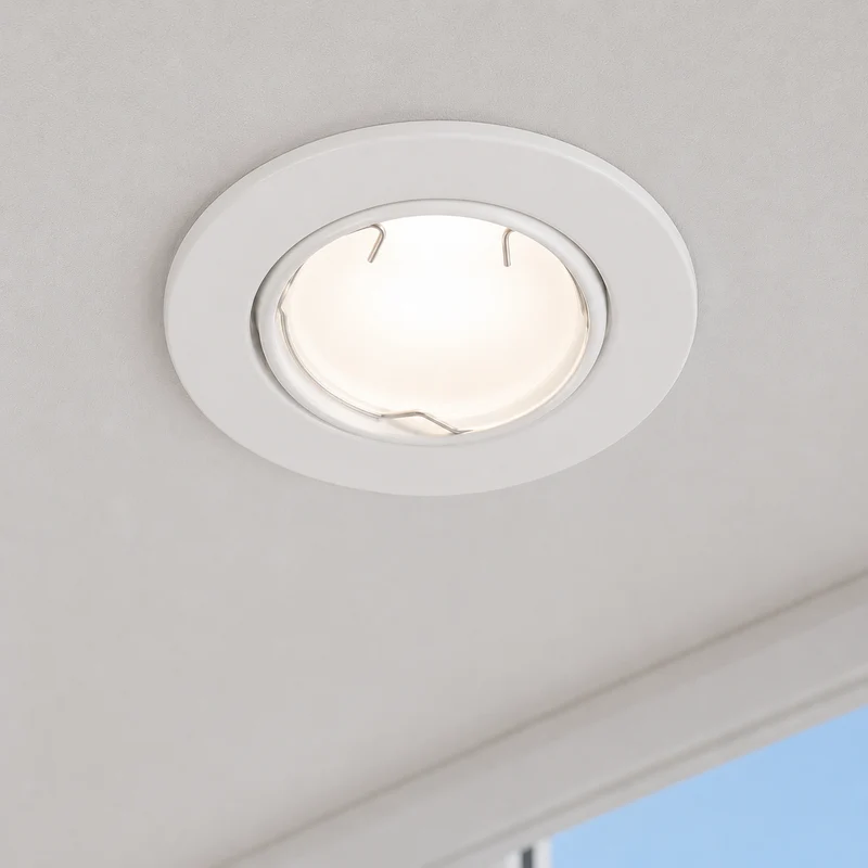 LED Einbaustrahler Decoro | rund, schwenkbar | Weiß, Schwarz, Chrom, Matt-Chrom, Antik-Messing | inkl. GU10 Fassung | 230V