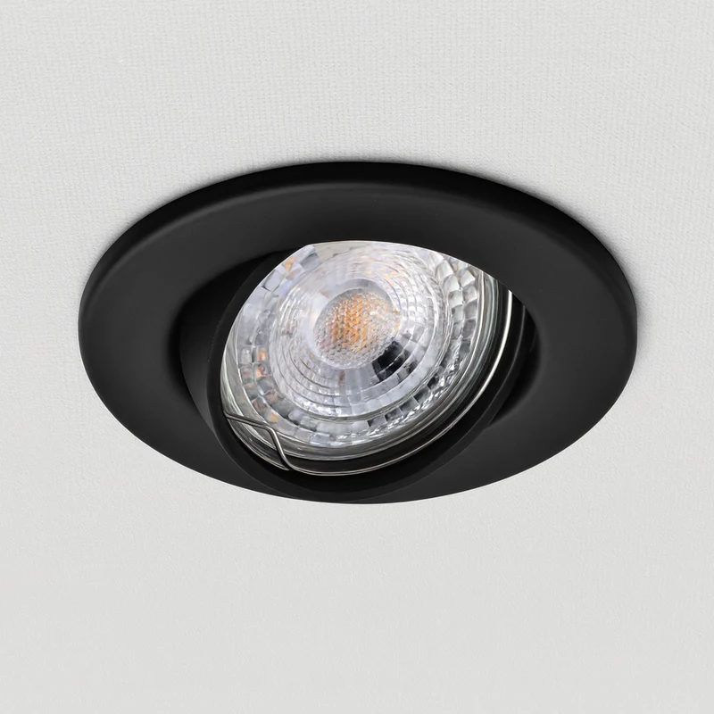 LED Einbaustrahler Decoro | rund, schwenkbar | Weiß, Schwarz, Chrom, Matt-Chrom, Antik-Messing | inkl. GU10 Fassung | 230V