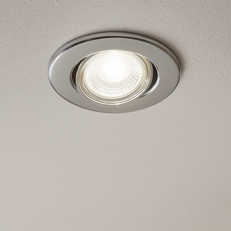 LED Einbaustrahler Decoro | Rund | Chrom | schwenkbar | energieeffizient | umweltfreundlich | inkl. GU10 Fassung | 230V