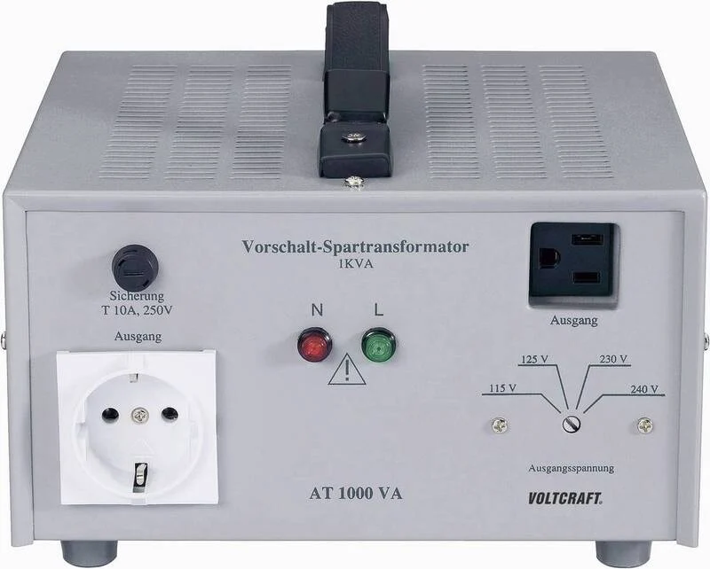 B-Ware Voltcraft AT-1000 NV Vorschalttransformator Vorschalttrafo Spannungswandler