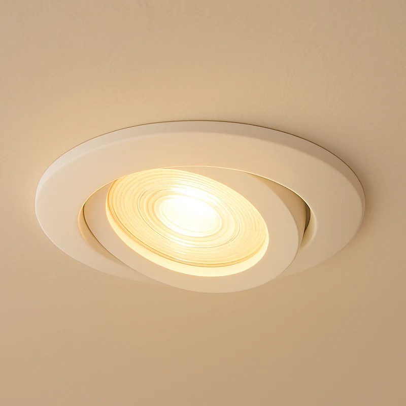 LED Einbaustrahler Extra-Flach | 5W Warmweiß | Lochmaß Ø68mm | Weiß | Dimmbar | 230V