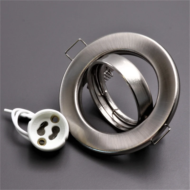 LED Einbaustrahler Decoro | schwenkbar | 7W Ra95+ | Warmweiß | Dimmbar | Rund | Matt-Chrom | inkl. GU10 Fassung | 230V