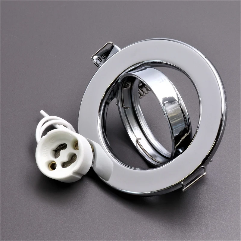 LED Einbaustrahler Decoro | schwenkbar | 7W Ra95+ | Warmweiß | Dimmbar | Rund | Chrom | inkl. GU10 Fassung | 230V