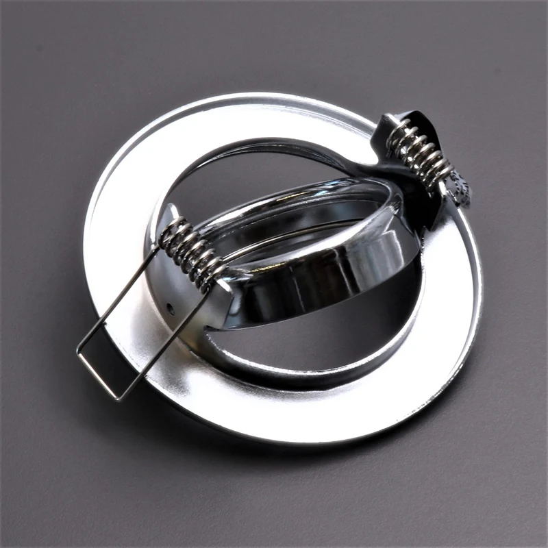 LED Einbaustrahler Decoro | schwenkbar | 7W Ra95+ | Warmweiß | Dimmbar | Rund | Chrom | inkl. GU10 Fassung | 230V