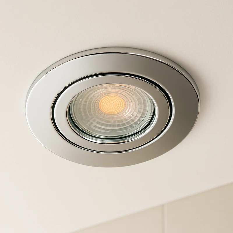 LED Einbaustrahler DL-54 | Aluminium | für Badezimmer und Feuchträume | VESI Chrom | IP44 | inkl. GU10 Fassung | 230V | energie- und umweltfreundlich
