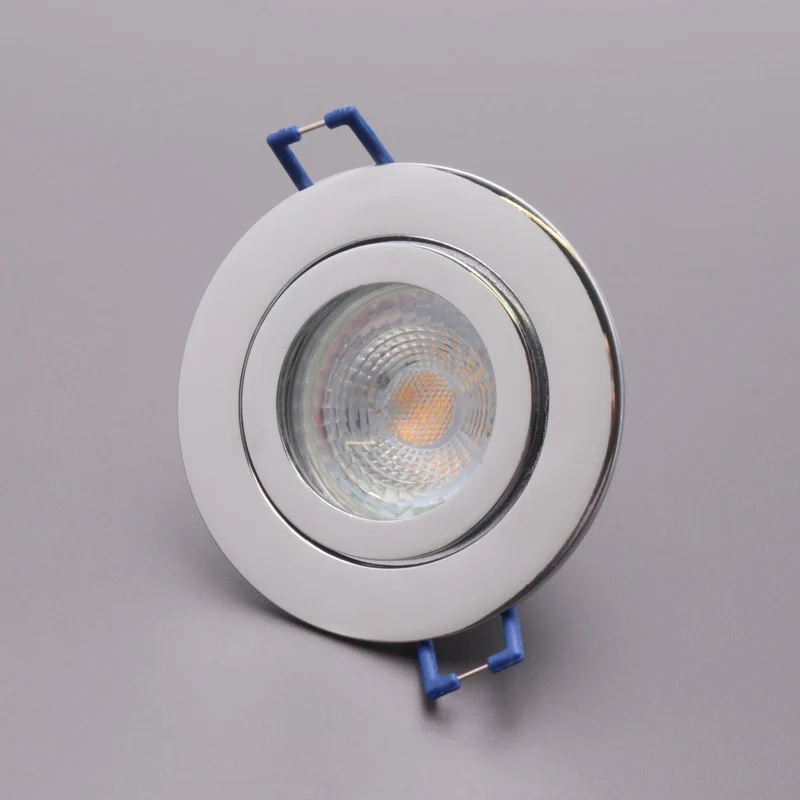 LED Einbaustrahler DL-54 | Aluminium | für Badezimmer und Feuchträume | VESI Chrom | IP44 | inkl. GU10 Fassung | 230V | energie- und umweltfreundlich