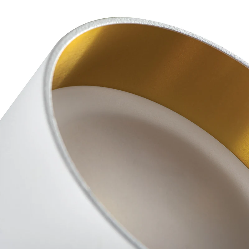 LED Einbaustrahler Oviedo aus Aluminium | Rund | Weiß-Gold u. Schwarz-Gold | IP20 | inkl. GU10 Fassung | 230V 12V | Top Qualität | extra-flach | dimmbar