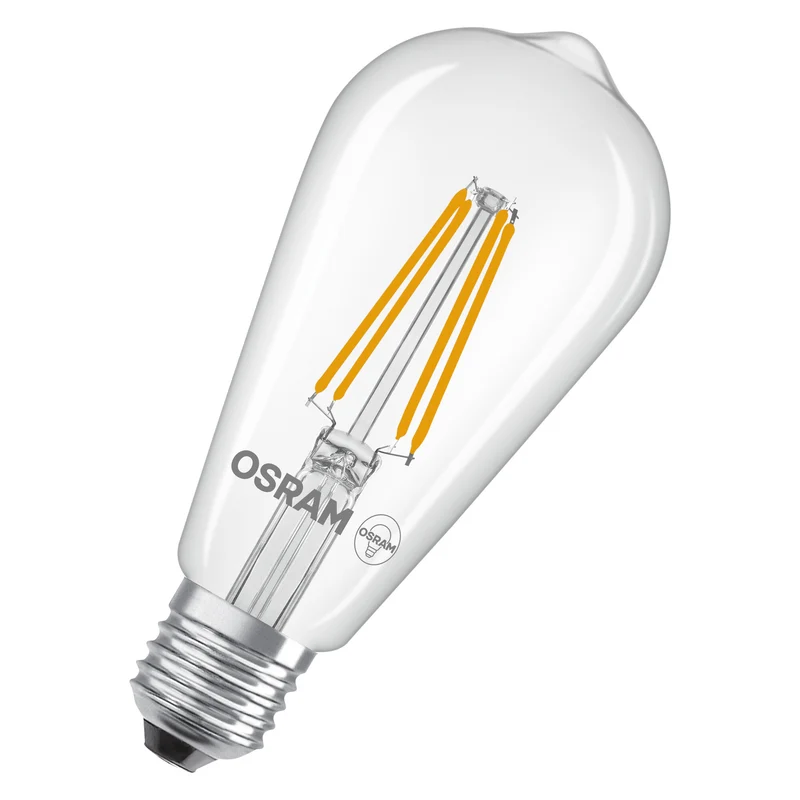 OSRAM LED LAMPS ENERGY CLASS A ENERGY EFFICIENCY FILAMENT CLASSIC EDISON in Edison-Form-Form, LED-Lampe, Bleifreies Glas, 806 lm, Warmweiß, Energieeffizienzklasse: A