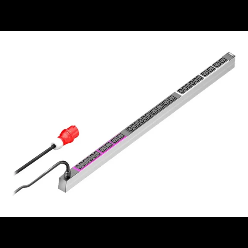 B-Ware Rittal PDU Basic Rack-Stromverteilung 18 Steckdosen Metall schwarz IP20 3m