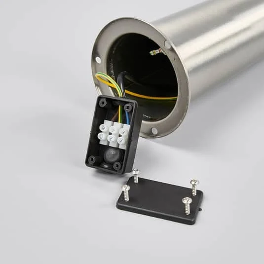 B-Ware Lindby Fabrizio LED-Wegeleuchte Wegelampe Lampe Leuchte aus Edelstahl silber