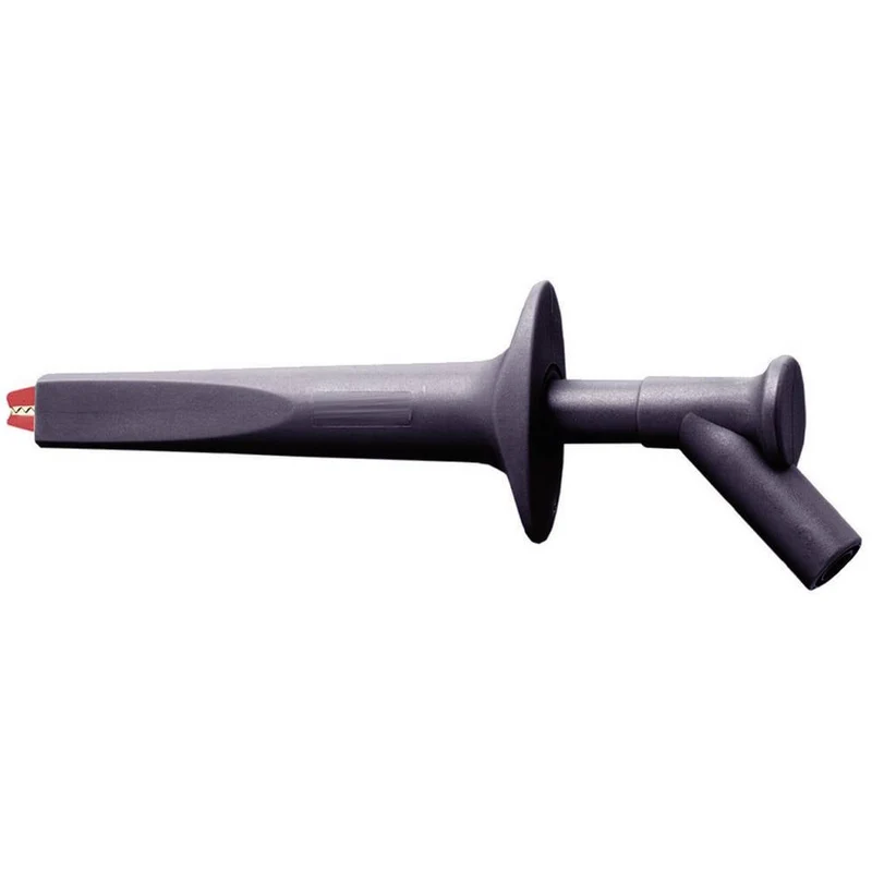 2x B-Ware Sicherheitsklemme Prüfspitze Greifzange Stäubli AB200 Schwarz 4 mm CAT 2 STÜCK