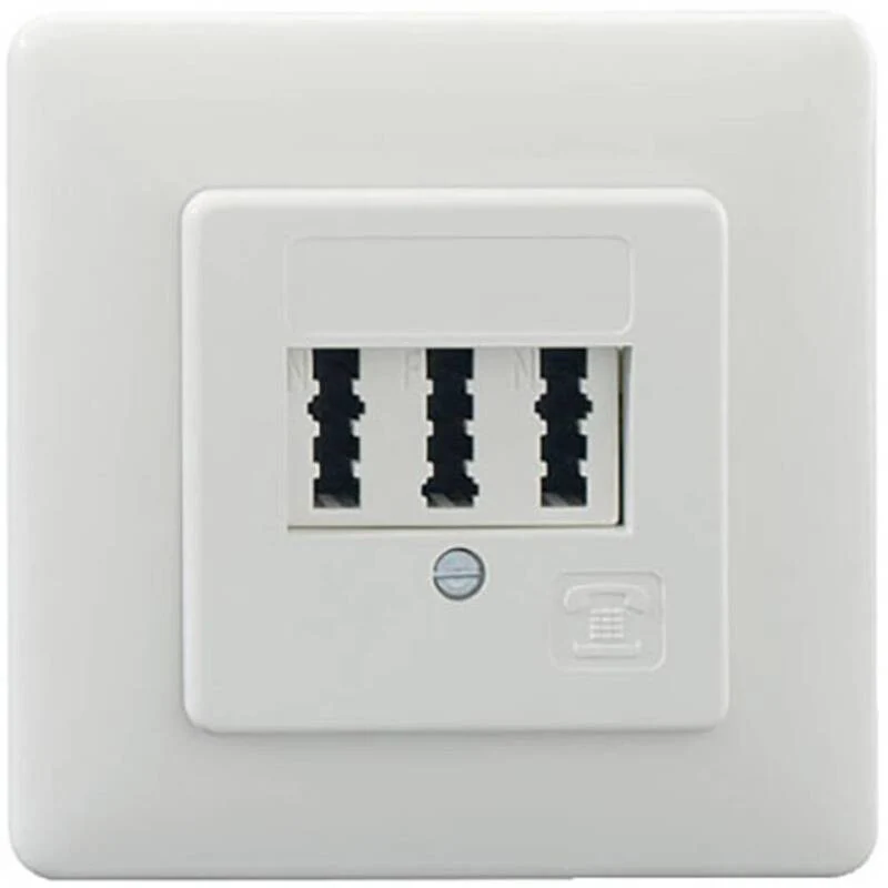 5x B-Ware Rutenbeck Telefondose Anschlussdose TAE 3X6 NFN UP rw CAT 3 Unterputz 5 STÜCK