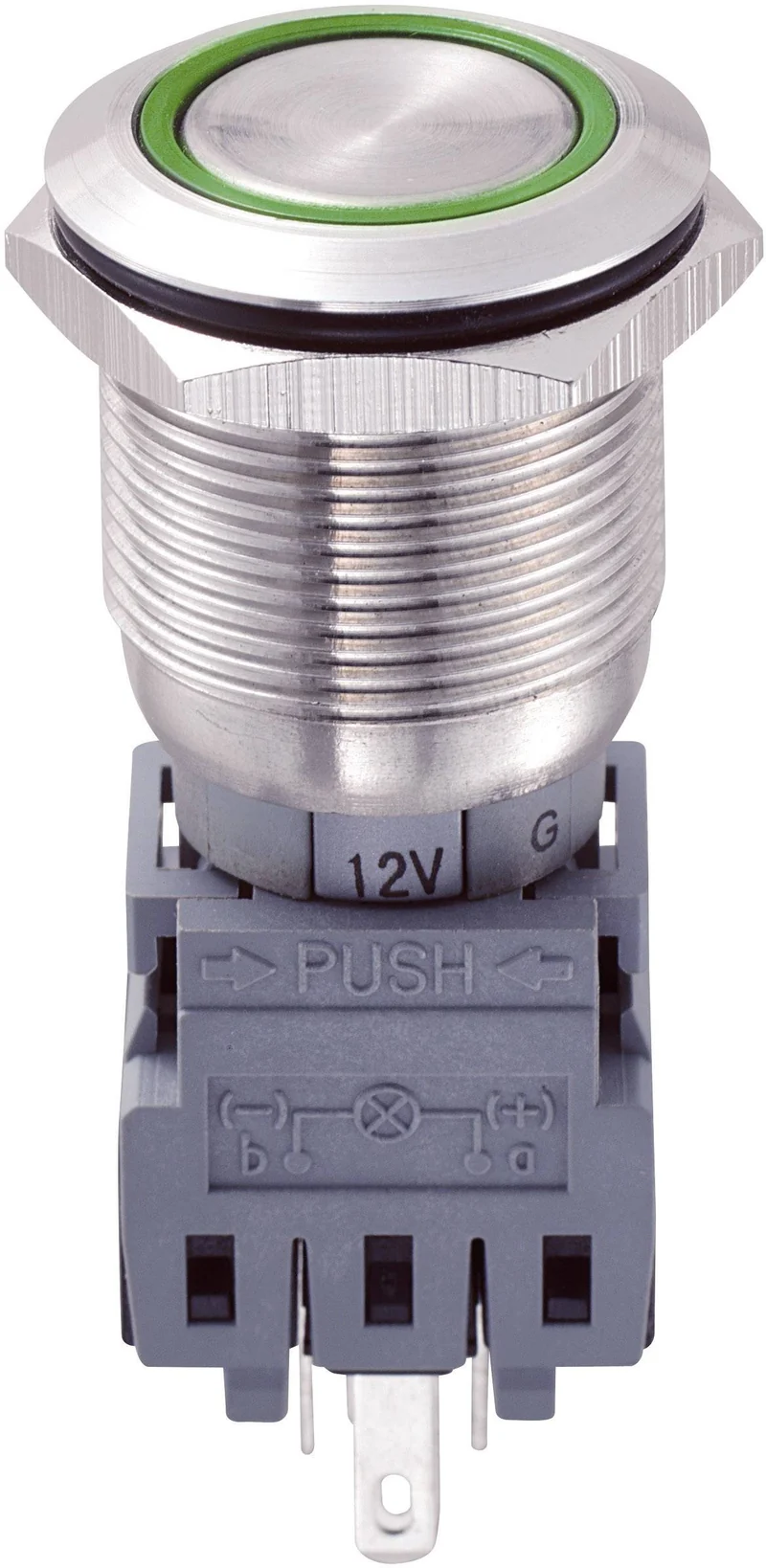 B-Ware TRU COMPONENTS 701918 LAS1-BGQ-11ZE/G/12V Vandalismusgeschützter 10 STÜCK