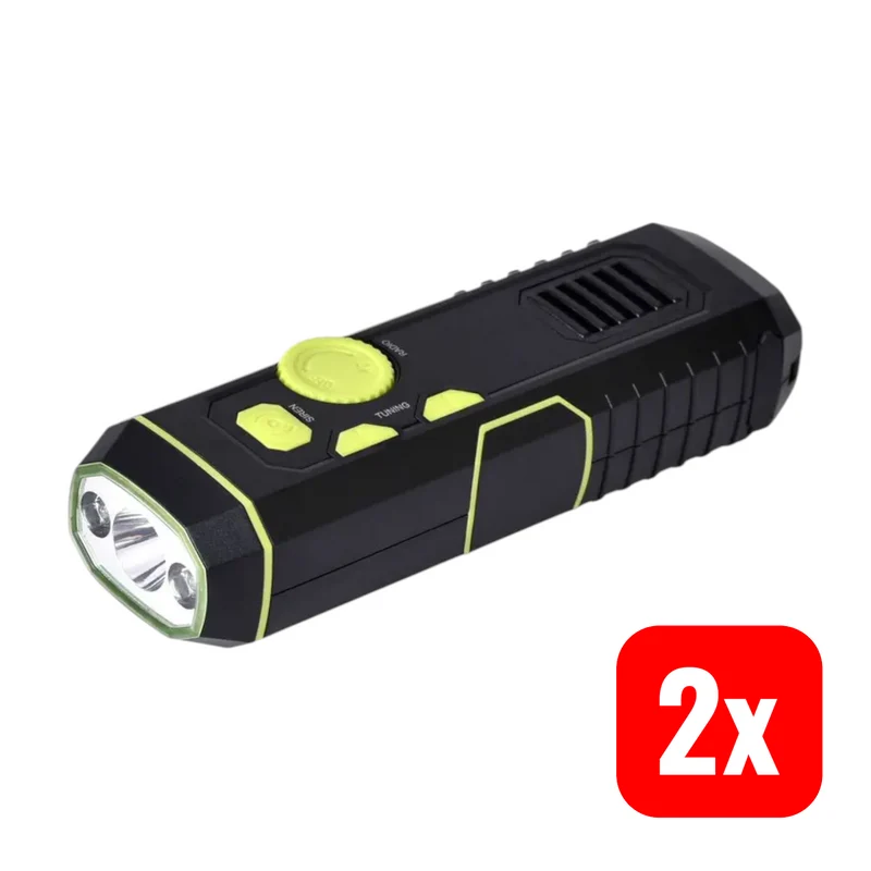 2x B-Ware XCell Taschenlampe Radiolight LED akkubetrieben dynamobetrieben 30lm 10h 2 STÜCK