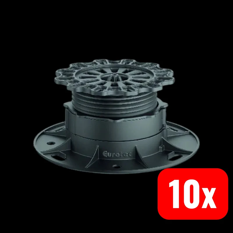 B-Ware Eurotec Verstellfuß Stellfuß PRO M Aufbauhöhe 53-82 mm 10 STÜCK