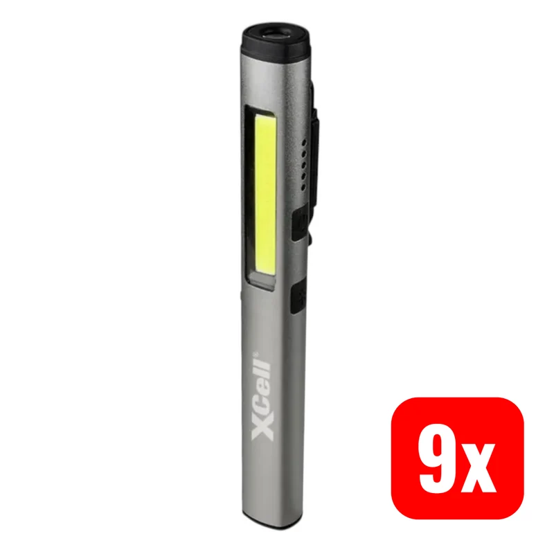 B-Ware XCell ESEN179 Penlight Li-Ionen Akkus 165 mm Beleuchtung Taschenlampen 9 STÜCK