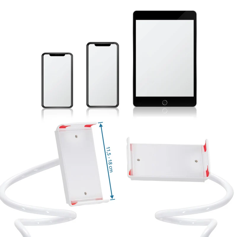 B-Ware HJH Office Handyhalterung FLEXMOBI I mit Klemmfuß / Schwanenhals ABS 9 STÜCK