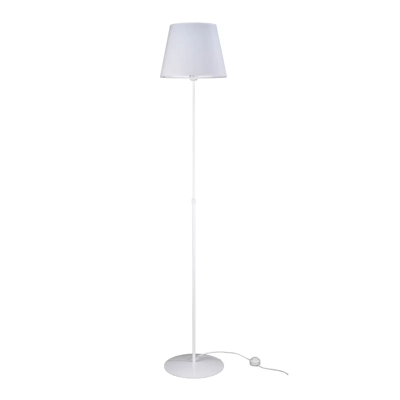 B-Ware Aluminor Stehlampe Stehleuchte Store weiß Schalter Stahl Textil LED SIEHE TEXT