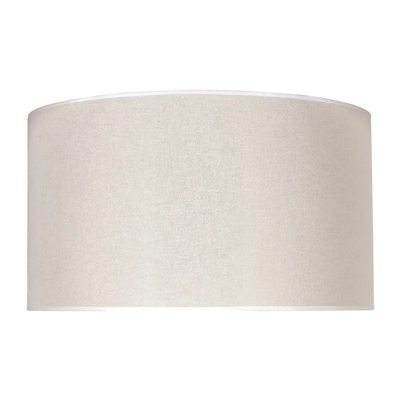 B-Ware Duolla Lampenschirm Schirm Roller Baumwolle beige Ø 40 cm Höhe 22 cm Ersatz