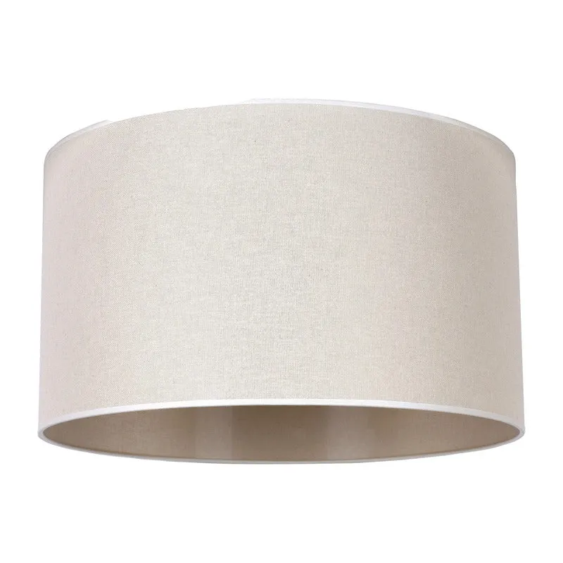 B-Ware Duolla Lampenschirm Schirm Roller Baumwolle beige Ø 40 cm Höhe 22 cm Ersatz