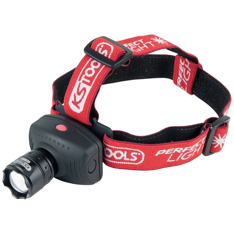 B-Ware KS Tools Stirnlampe Kopflampe LED perfectLight Fokus rot Batterie 140 lm