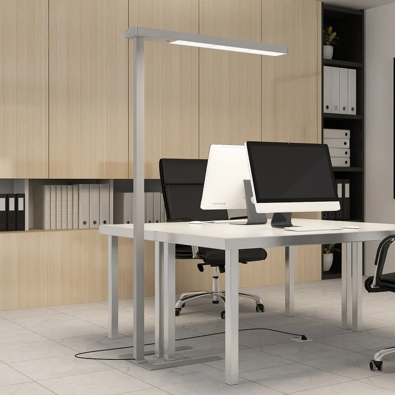 B-Ware Arcchio Stehlampe Büro Stehleuchte LED Susi silber Sensor Touchdimmer dimmbar