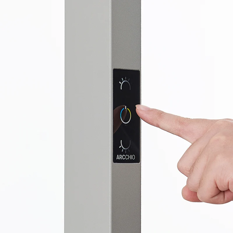 B-Ware Arcchio Stehlampe Büro Stehleuchte LED Susi silber Sensor Touchdimmer dimmbar