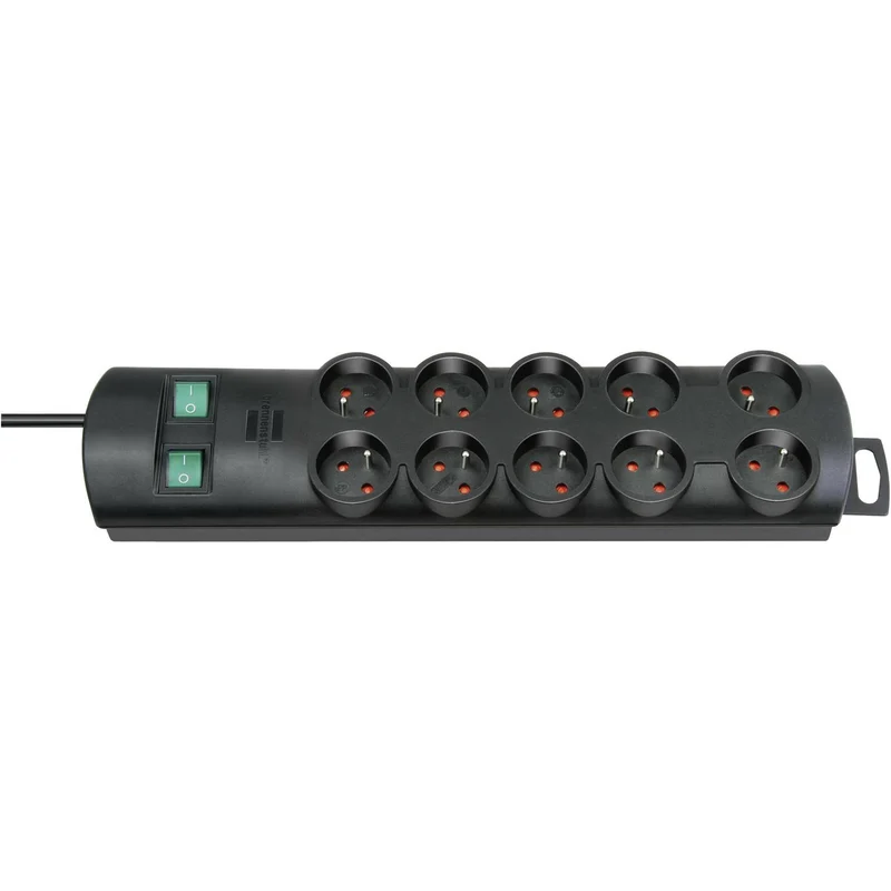B-Ware Brennenstuhl 1153304120 Steckdosenleiste mit Schalter 10fach Schwarz 14 STÜCK
