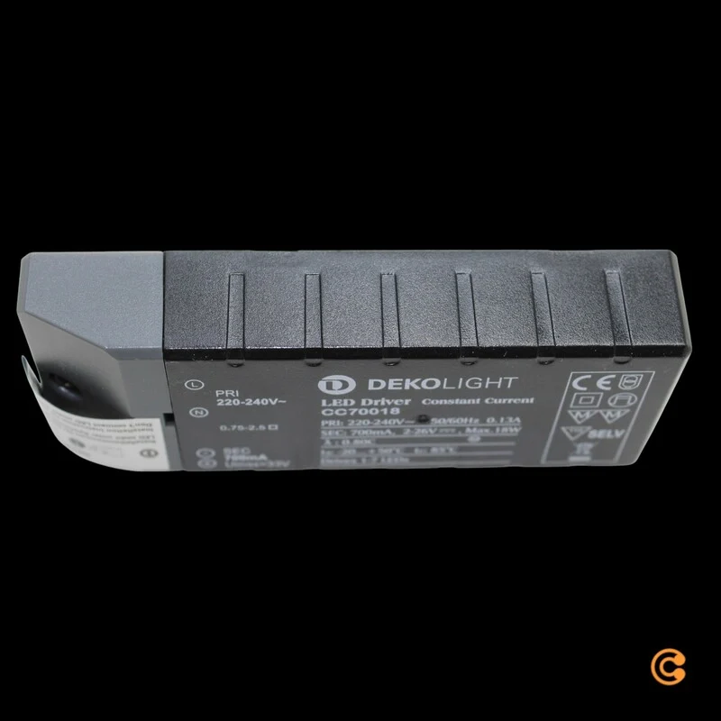 B-Ware Deko Light LED-Trafo Stromversorgung Netzgerät LED 18W 2-26V DC Schwarz