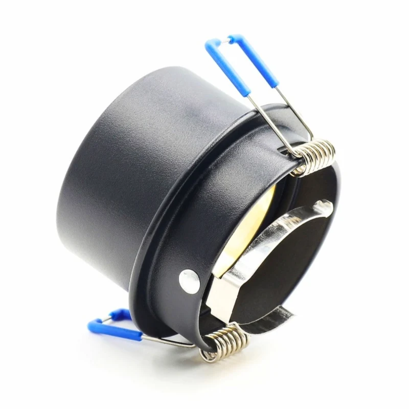 LED Einbaustrahler | aus Aluminium | Rund | Schwarz + Gold | inkl. GU10 Fassung | 230V 12V | energieeffizient | umweltfreundlich | extra-flach | dimmbar