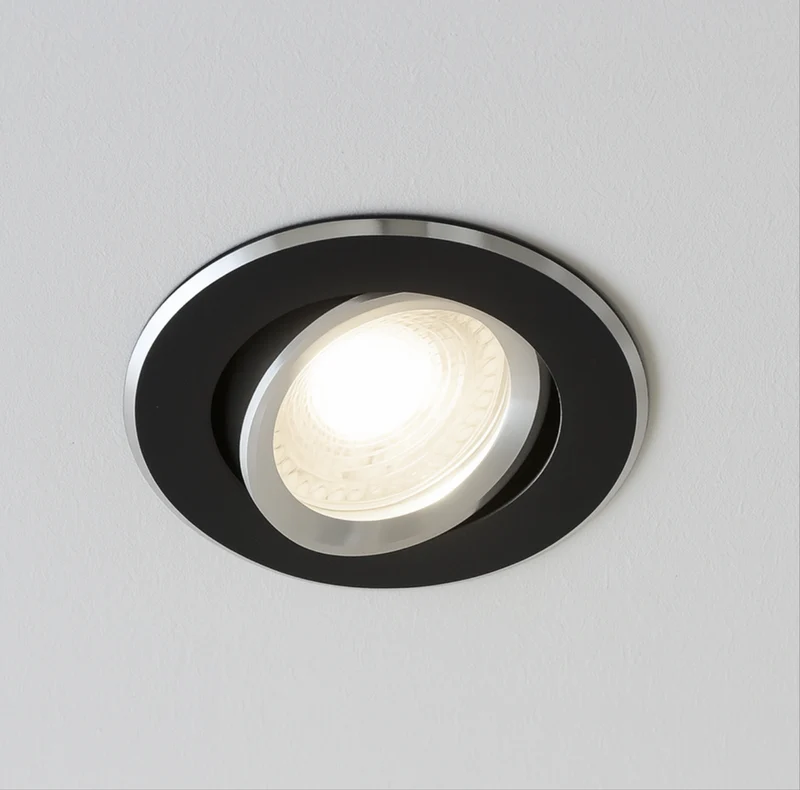 LED Einbaustrahler | Rund | Aluminium | Ø82mm | IP20 | GU5.3 ink. GU10 Fassung | 12V 230V | extra-flach | dimmbar