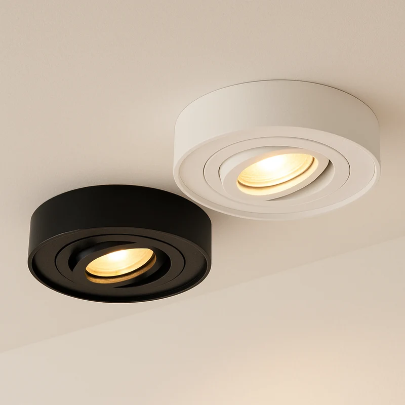 LED Einbaustrahler inkl. GU10 Fassung | Rund Ø94mm | Aluminium | IP20 | 230V | MINI MIDI | extra-flach | dimmbar