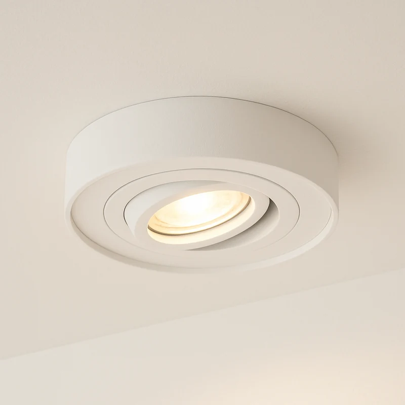 LED Einbaustrahler inkl. GU10 Fassung | Rund Ø94mm | Aluminium | IP20 | 230V | MINI MIDI | extra-flach | dimmbar