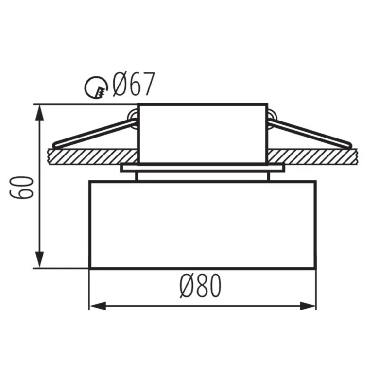 LED Einbaustrahler Oviedo aus Aluminium | Rund | Schwarz-Gold oder Weiß-Gold | IP20 | inkl. GU10 Fassung | 230V | extra-flach | dimmbar