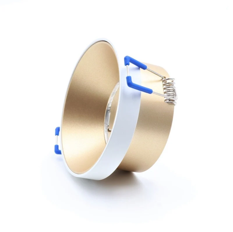 LED Einbaustrahler inkl. GU10 Fassung | Rund | Aluminium | Weiß + Gold | 230V | extra-flach | dimmbar