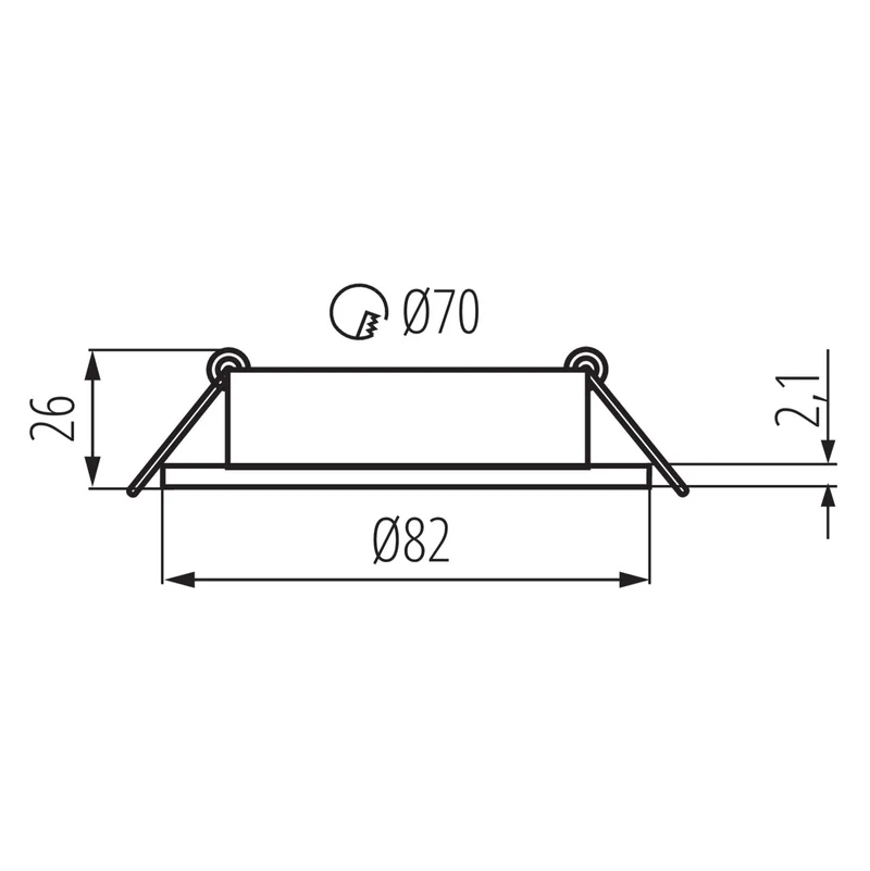 LED Einbaustrahler Cosmo | Rund | Schwenkbar | Aluminium | Schwarz Matt | Ø82mm | inkl. GU10 Fassung | 230V | extra-flach | dimmbar