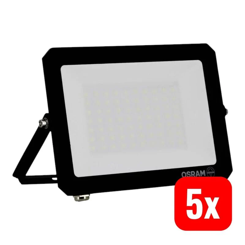 5x B-Ware OSRAM Flutlichtstrahler Fluter LED HOMELIGHTING LUX Kaltweiß Schwarz Outdoor