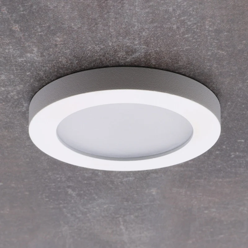 LED Einbaustrahler | Außenbereich & Badezimmer | IP44 | Rund | Aluminium | Ø80mm | inkl. GU10 Fassung | 230V 12V | extra-flach | dimmbar