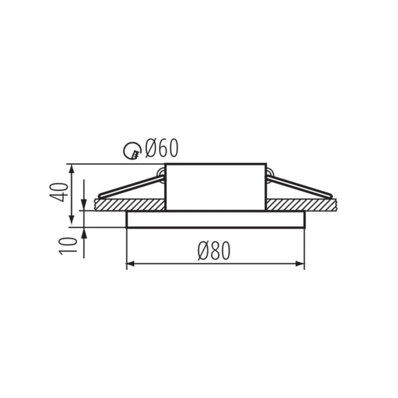 LED Einbaustrahler | Außenbereich & Badezimmer | IP44 | Rund | Aluminium | Ø80mm | inkl. GU10 Fassung | 230V 12V | extra-flach | dimmbar