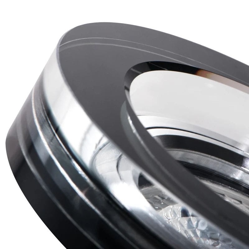 Einbaustrahler Cristal aus Glas Rund Ø90mm IP20 inkl. GU10 Fassung 230V 12V | extra-flach | dimmbar