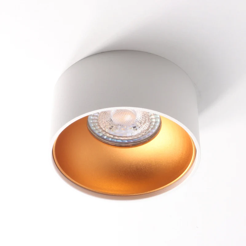 LED Einbaustrahler Astral Mini | Rund | Aluminium | Weiß + Kupfer | inkl. GU10 Fassung | 230V | Dimmbar